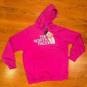 The North Face pink hoodie